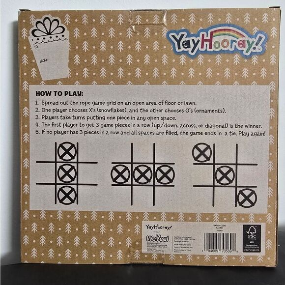 New Family Time Tic Tac Toe Floor Game - Picture 8 of 8